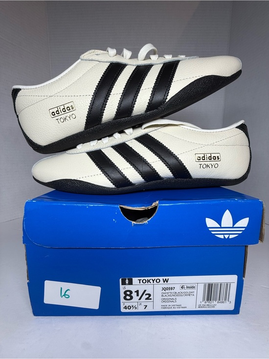adidas Shoes - adidas Tokyo Women's White and Black Low-Profile Sneakers